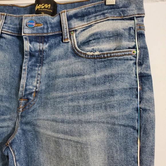 NWT BOSSI SPORTSWEAR San Fran '78 Blue Jeans Patron Of The New Edition - Picture 2 of 12